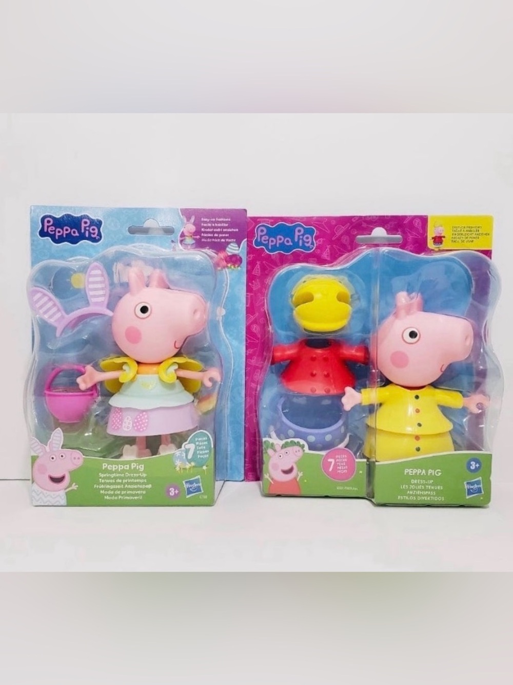 🆕 Peppa Pig Springtime Dress Up & Rain Snow Dress Up Figures With Accessories